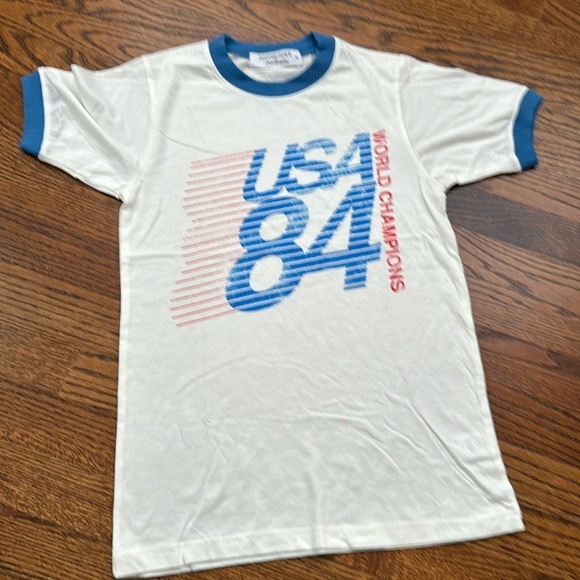 Daydreamer Usa 84 Women's World Champions T Shirt Size S White Blue Tee - Picture 4 of 7